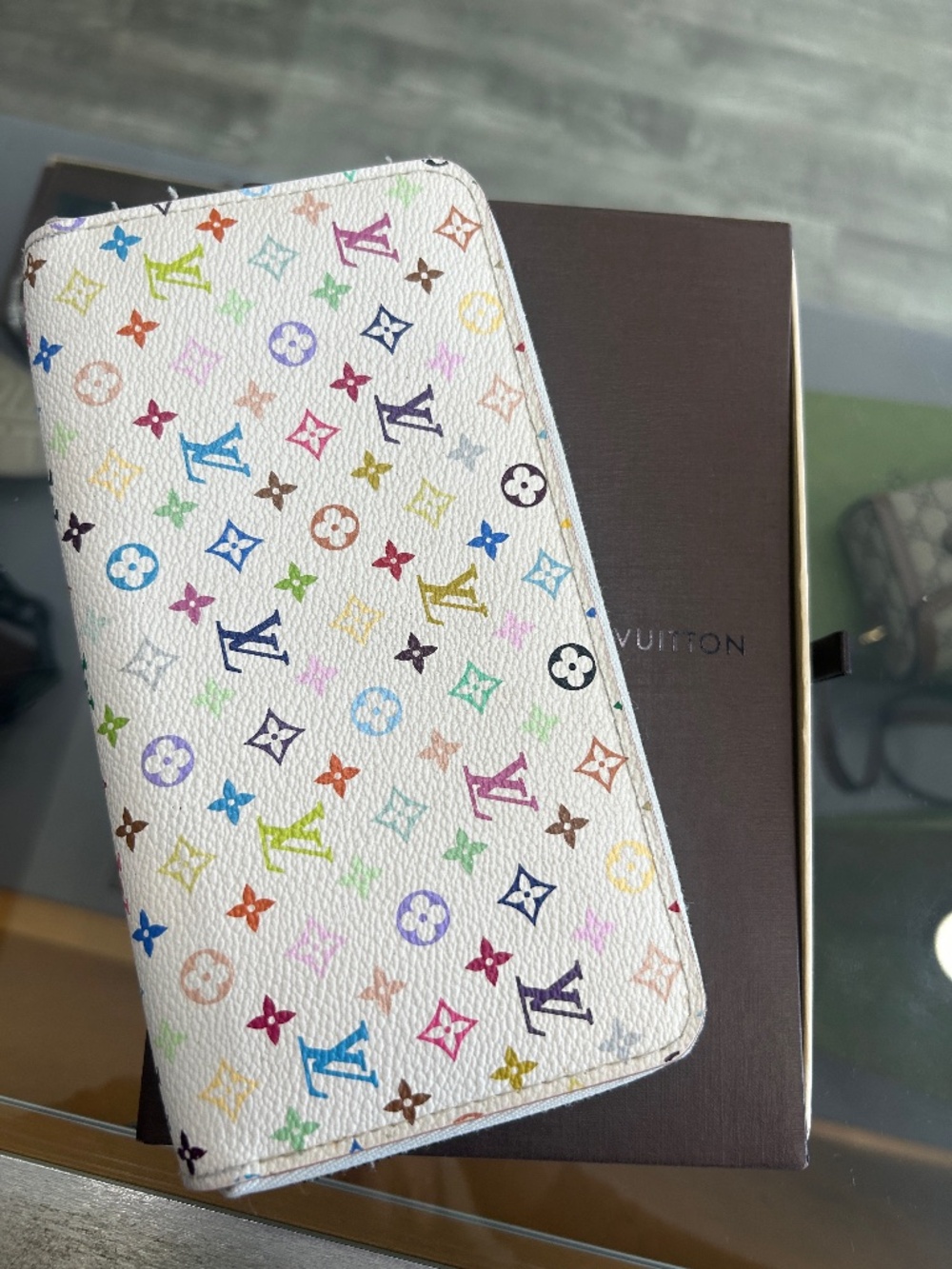 Pre Owned Louis Vuitton Wallet Takashi Murakami